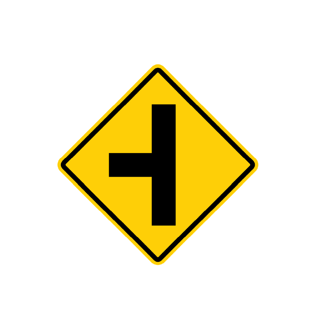 American Side Road Road Sign