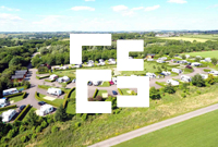 Ariel View of Eye Kettleby Lakes with Eversure logo