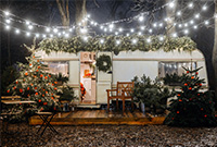 Christmassy caravan