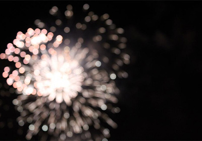 unfocused fireworks