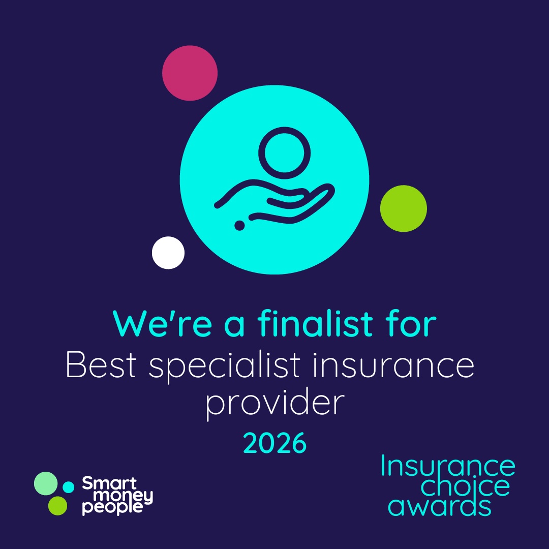 Finalist - Best Specialist Insurance Provider, Insurance Choice Awards 2026